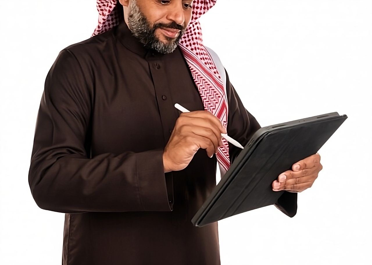 Man holding a checklist